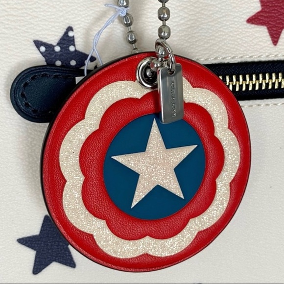 Coach Marvel Captain America Bag Charm
